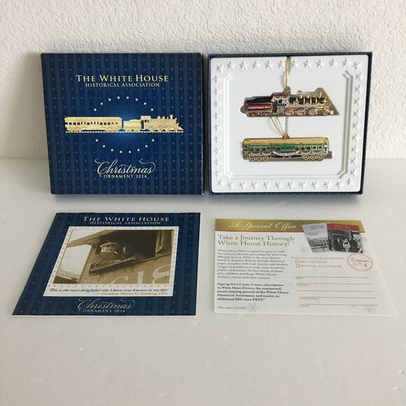 2014 White House Historical Association Christmas Ornament Train NEW! - Picture 2 of 13